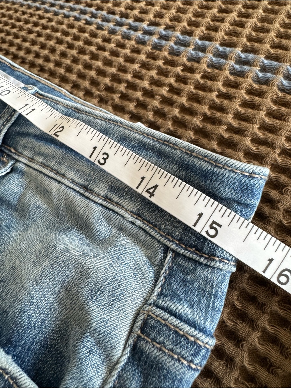 Distressed Light Blue Ripped Jeans - Picture 3 of 4